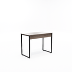 Mesa Home Office - Metalon Preto Moca