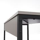 Mesa Home Office - Metalon Preto Moca