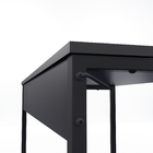 Mesa Home Office - Metalon Preto Preto