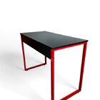 Mesa Home Office - Metalon Vermelho Preto