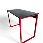 Mesa Home Office - Metalon Vermelho Preto