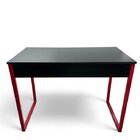 Mesa Home Office - Metalon Vermelho Preto