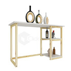 Mesa Home Officebranca Para Escritório Secretária 1 20cm