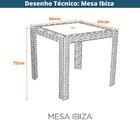 Mesa Ibiza - Marrom