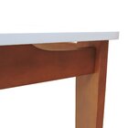 Mesa Ibizza 120x80 Estrutura Madeira Maciça Tampo Mdf Laquead