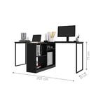 Mesa Indrutrial Em T Standey Preto