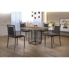 Mesa Industrial 4 Lugares Aço Comtampo Mdf Mais Decor Preto F