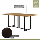 Mesa Industrial Aço E Tampo Mdf Atena