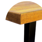 Mesa Industrial Detroit Madeira Maciça 2 20m Ferragem Preta