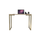 Mesa Industrial Escrivaninha Moderna Mdf 100x45 Metalon Doura