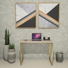 Mesa Industrial Escrivaninha Moderna Mdf 100x45 Metalon Doura