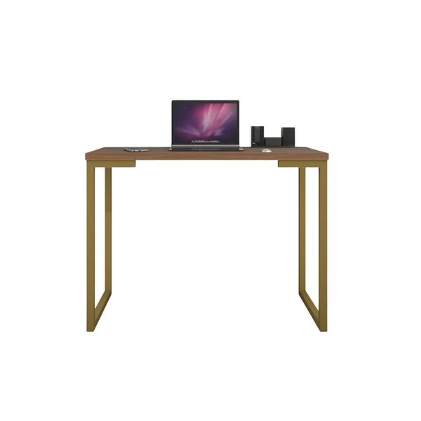 Mesa Industrial Escrivaninha Moderna Mdf 100x45 Metalon Doura