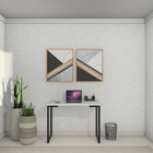 Mesa Industrial Escrivaninha Moderna Mdf 100x60 Metalon Preto