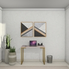 Mesa Industrial Escrivaninha Moderna Mdf 120x45 Metalon Doura