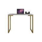 Mesa Industrial Escrivaninha Moderna Mdf 120x45 Metalon Doura