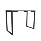 Mesa Industrial Escrivaninha Moderna Mdf 120x45 Metalon Preto