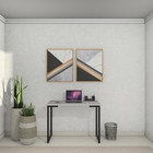 Mesa Industrial Escrivaninha Moderna Mdf 120x60 Metalon Preto