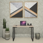 Mesa Industrial Escrivaninha Moderna Mdf 120x60 Metalon Preto