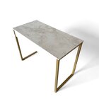 Mesa Industrial Home Office Dourado E Athena