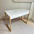 Mesa Industrial Home Office Dourado E Athena