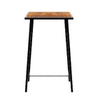 Mesa Industrial Imbuia Com 2 Bancos