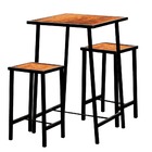 Mesa Industrial Imbuia Com 2 Bancos