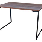 Mesa Industrial Mdf Branca 130cm - Marrom