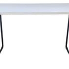 Mesa Industrial Mdf Preta 110cm - Branco