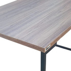 Mesa Industrial Mdf Preta 110cm - Marrom