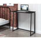 Mesa Industrial Para Escritório Slim Asy Dobrável Preto