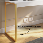Mesa Industrial Para Estudo Escritório 1,50cm Design Moderno