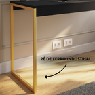 Mesa Industrial Para Estudo Escritório 1,50cm Design Moderno