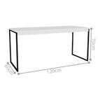 Mesa Industrial Reunião Executivo Branco