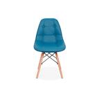 Mesa Inês 100cm Preta + 4 Cadeiras Eiffel Botonê - Turquesa