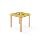 Mesa Infantil 65x65cm Linha Colorê Base Em Madeira Maciça Pin