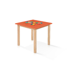 Mesa Infantil 65x65cm Linha Colorê Base Em Madeira Maciça Pin