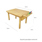 Mesa Infantil Alecrim Em Madeira - Mel