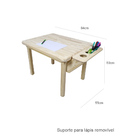 Mesa Infantil Alecrim Em Madeira - Natural