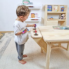 Mesa Infantil Alecrim Em Madeira - Natural