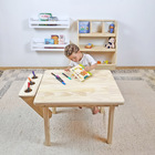 Mesa Infantil Alecrim Em Madeira - Natural