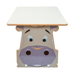 Mesa Infantil Animais Mesinha Hipopótamo Retangular