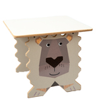 Mesa Infantil Animais Mesinha Leão Quadrada