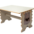 Mesa Infantil Animais Mesinha Leão Retangular