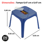 Mesa Infantil Azul Plasnorthon