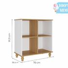 Mesa Infantil C/ Banco, Estantes Casinha E Prateleira Branco/