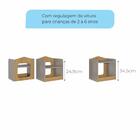 Mesa Infantil Com Banco Casinha Permobili Fendi/nature