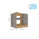 Mesa Infantil Com Banco Casinha Permobili Fendi/nature