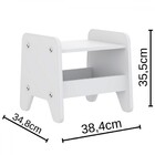 Mesa Infantil Com Banquinho Mimo Branco - Movelbras