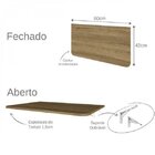 Mesa Infantil Dobrável 60cm Com Canto Arredondado Bramov Móve