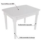 Mesa Infantil E 4 Banquetas Dallas Branco/amarelo/vermelho/ro